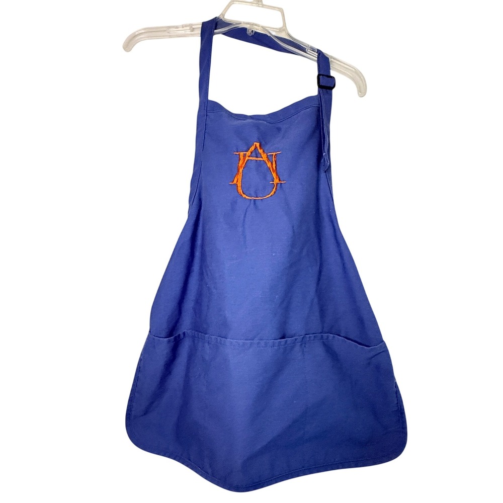 Auburn Tigers Apron Augusta Sportswear Blue Orange Embroidered USA Tailgate
